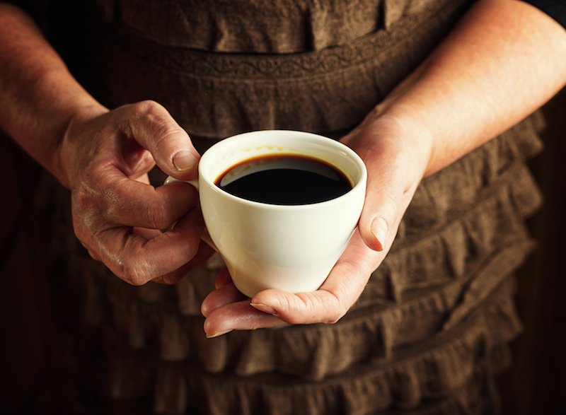 secangkir kopi americano