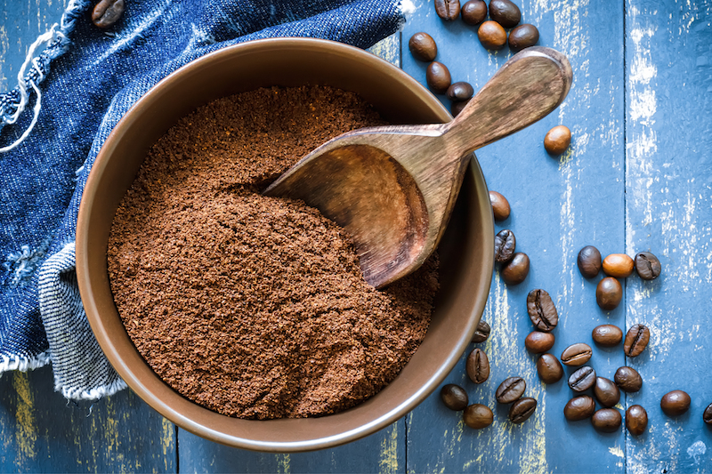 biji kopi setelah dihaluskan