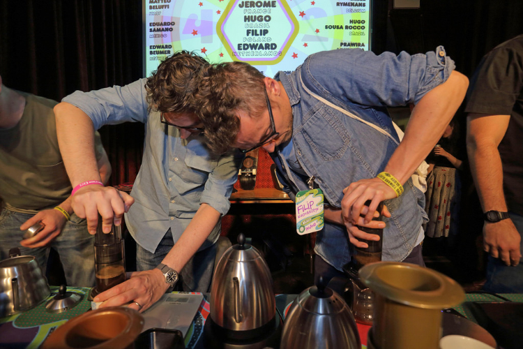 dokumentasi filip mengikuti kejuaraan AeroPress