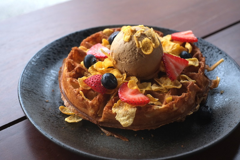 Waffle ukuran jumbo.