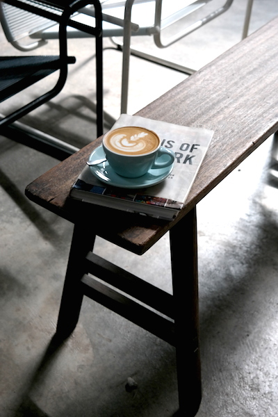 Hot cafe latte!