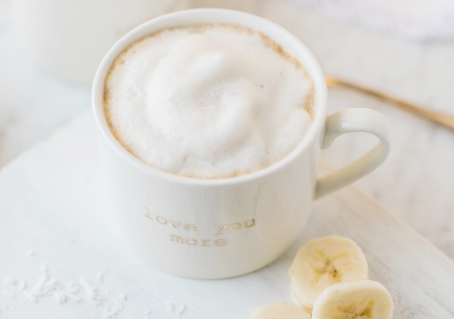 banana coconut latte