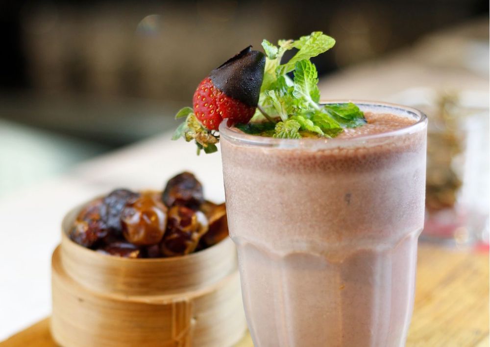 kurma kopi susu Minuman Buka Puasa Tanpa Es