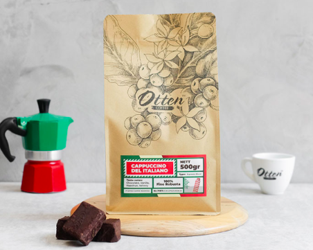beda kopi beda house blend, cappuccino del italiano untuk cappuccino