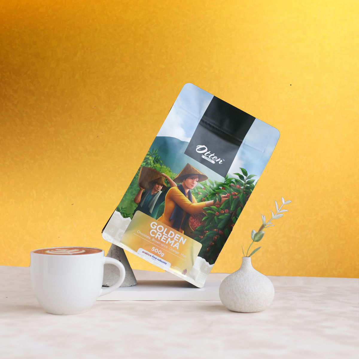 beda kopi beda house blend, seperti golden crema untuk affogato