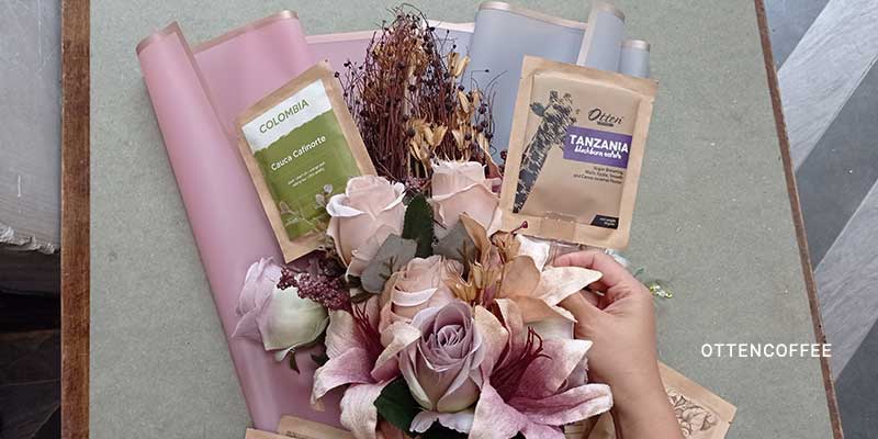 cara membuat buket kopi