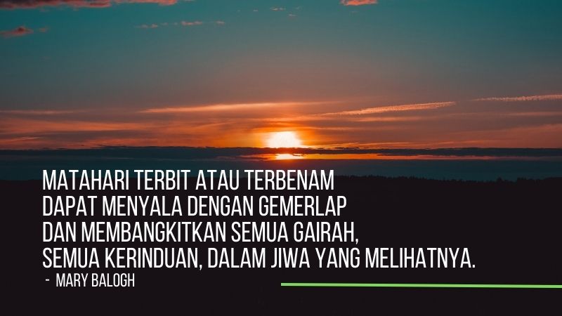 filosofi senja tentang rindu