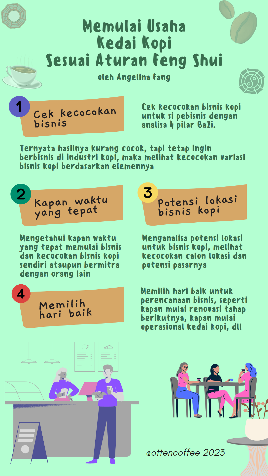 infografis memulai usaha sesuai feng shui