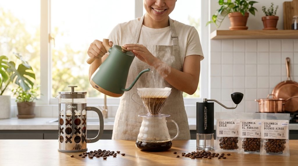 alat kopi pemula manual