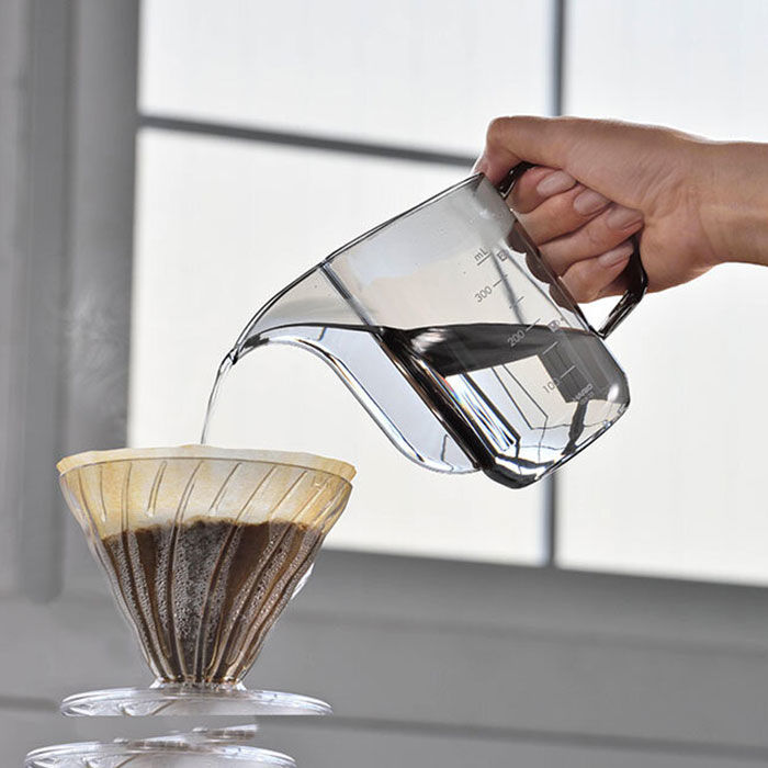 Hario kettle pouring hot water