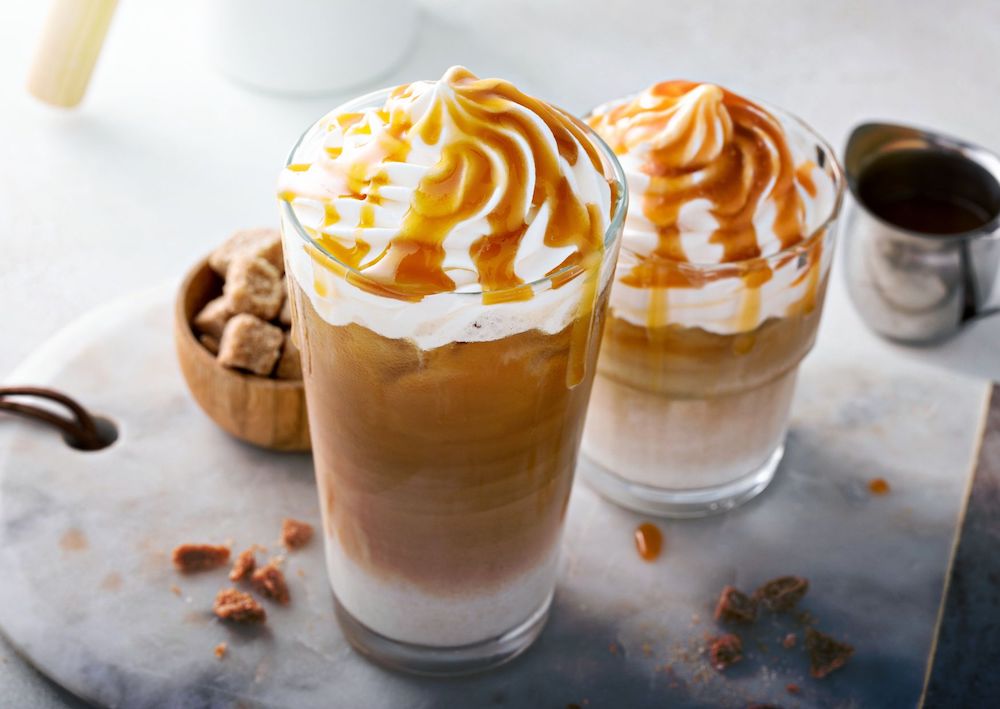 iced caramel latte