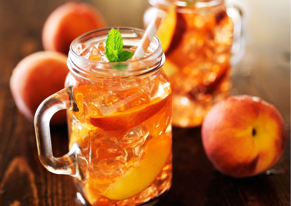 iced peach tea