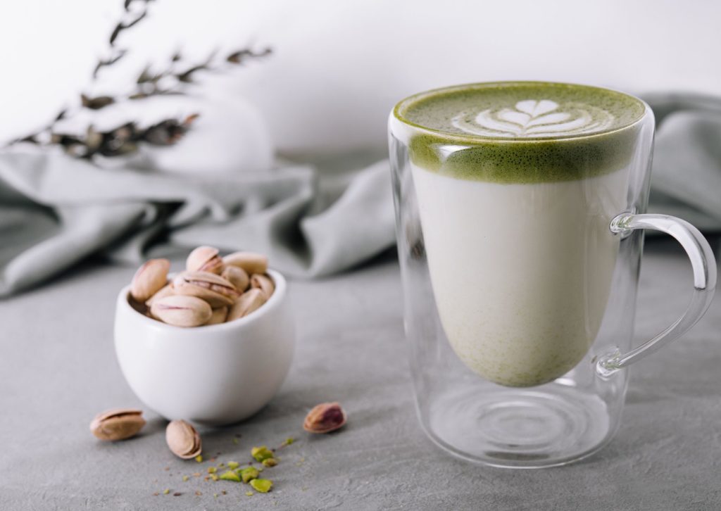 pistachio latte panas