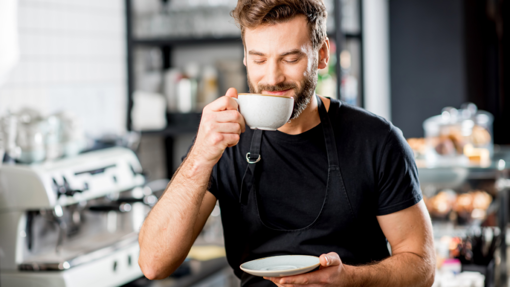 drink coffee