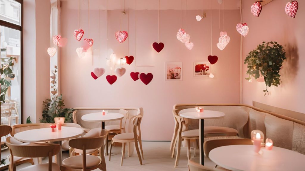Dekorasi Valentine Untuk Cafe