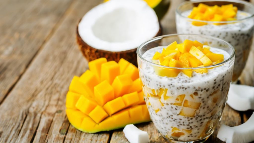 Menu Puding buka puasa kelapa muda