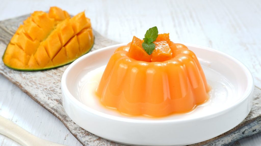 Menu Puding buka puasa mangga