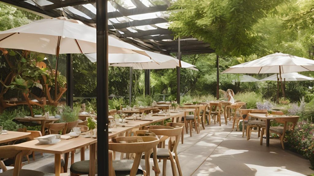 desain kafe outdoor Pertimbangan Iklim dan Cuaca