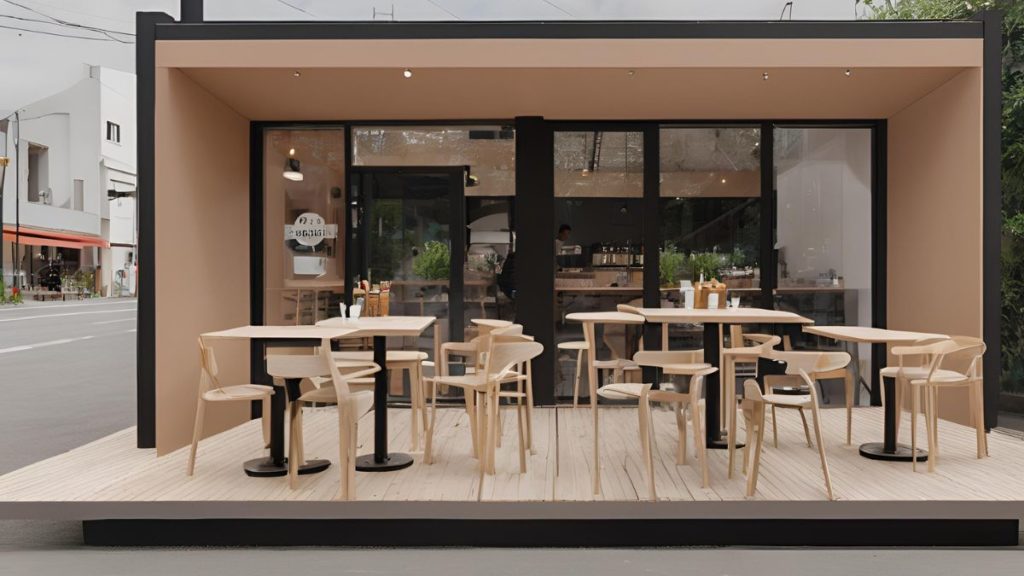 desain kafe outdoor Tata Letak yang Efisien
