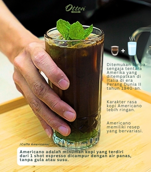 kopi americano infografis asal usulnya