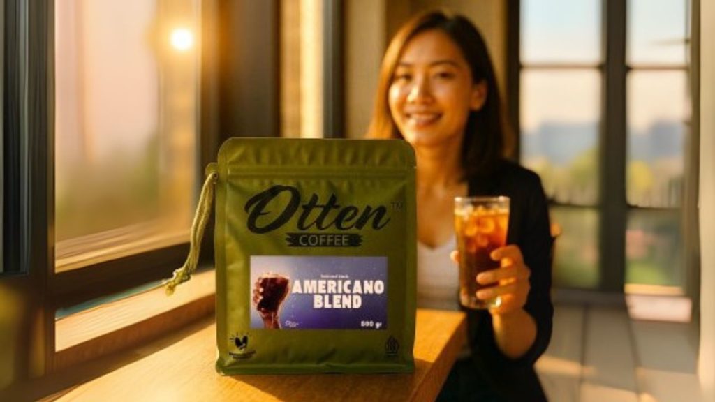 kopi americano di coffeeshop