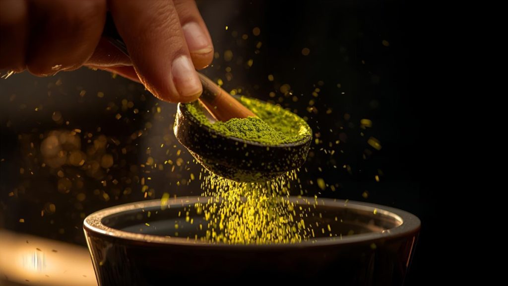 mangayak bubuk matcha