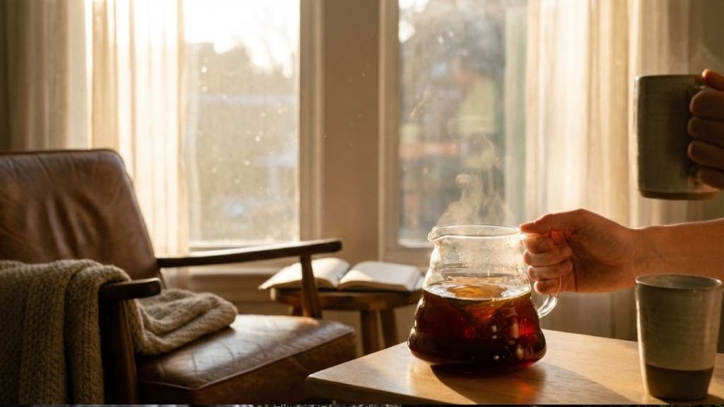 coffee server di atas meja