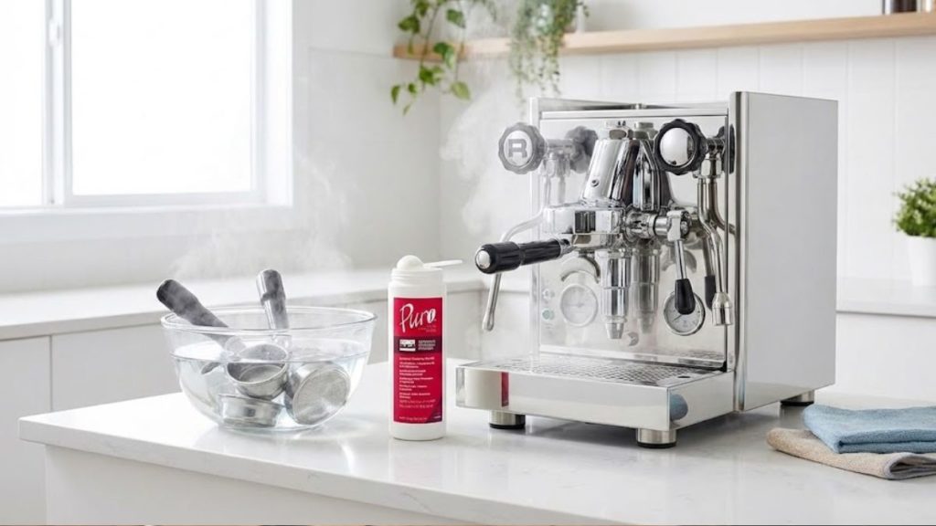 puro espresso machine tablet cleaner