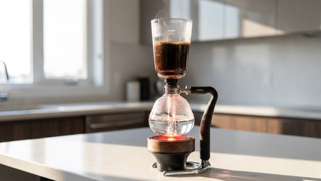 syphon on the desk