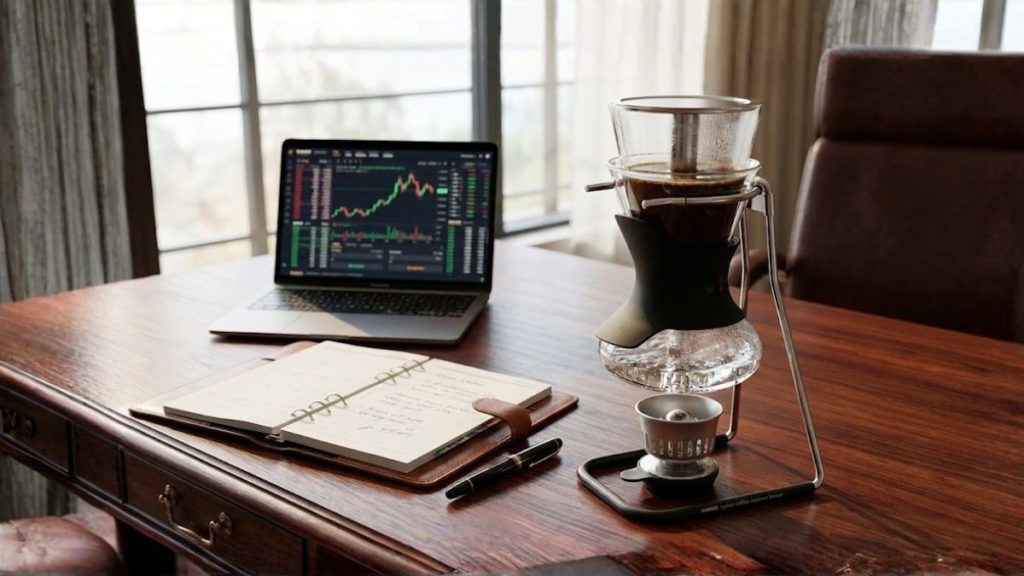 syphon on the work table