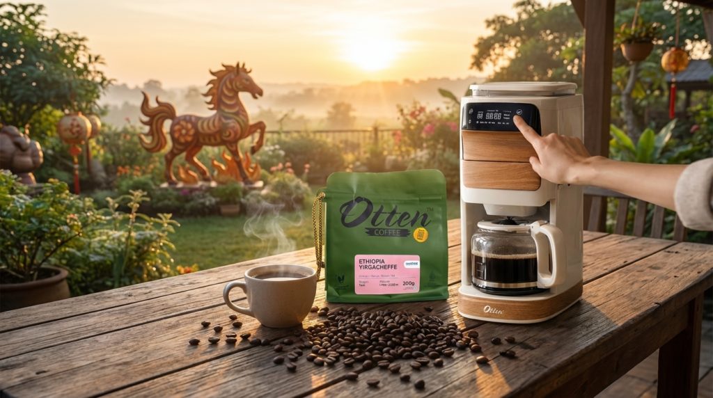 ethiopia dan aurum mesin kopi manual otomatis