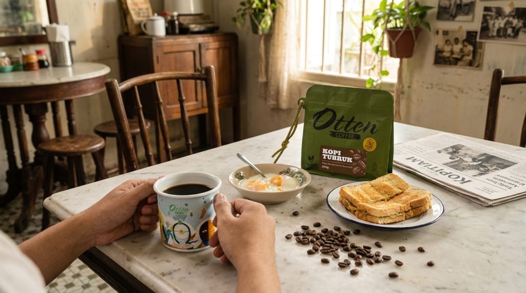 kopitiam tubruk enamel mug