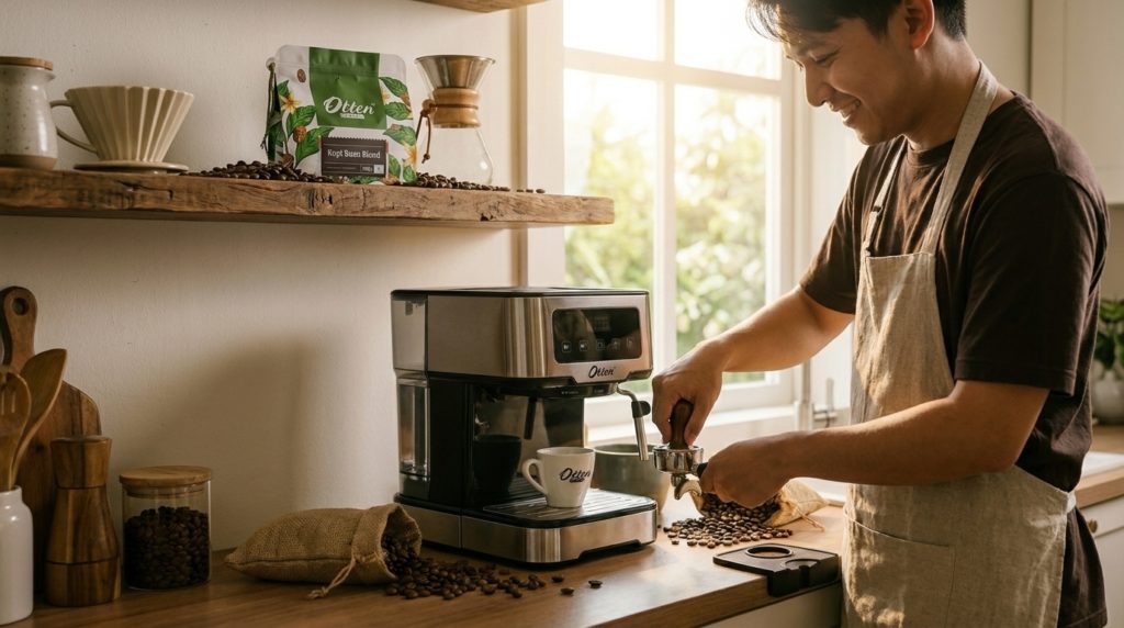 coffee corner dengan mesin espresso ottura Mesin Kopi Watt Rendah