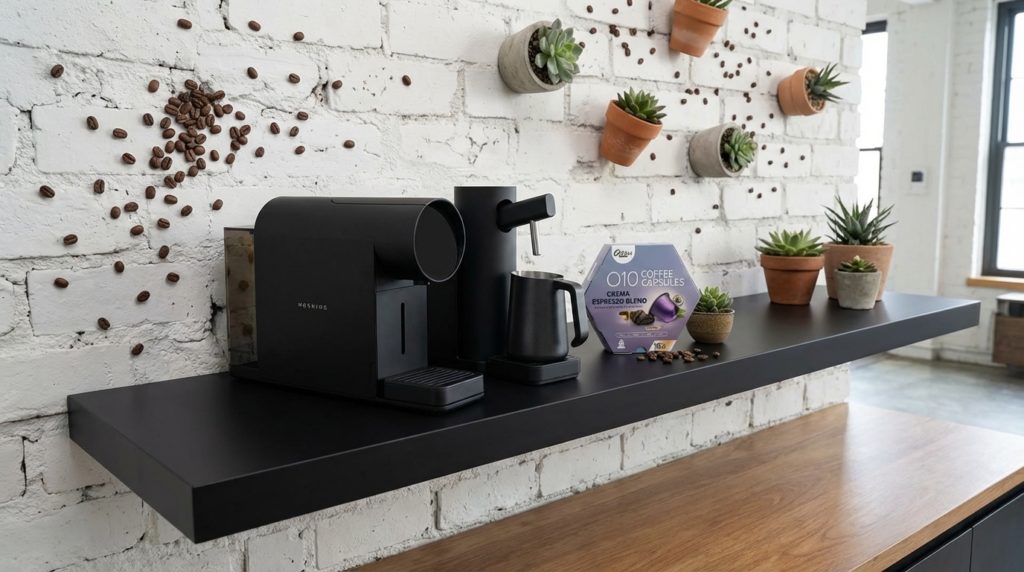 desain interior rumah modern dengan morning machine capsule frother otten crema espresso