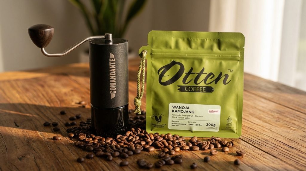 grinder comandante c40 dan kopi wanoja