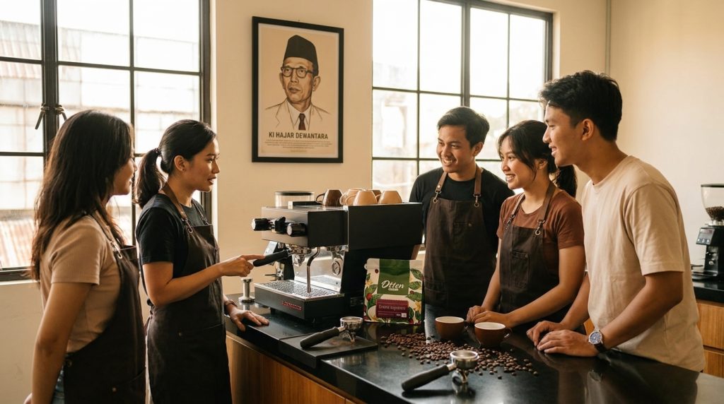hari pendidikan nasional dan edukasi barista espresso
