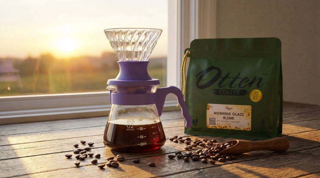 hario immersion server set dan kopi morning glaze