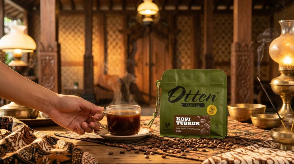 kopi untuk sesajen dengan kopi tubruk