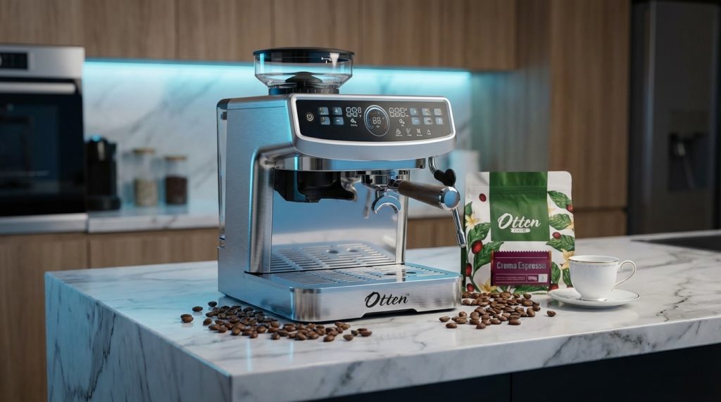 Coffee Machine with Grinder otten core x2 dan crema espresso blend