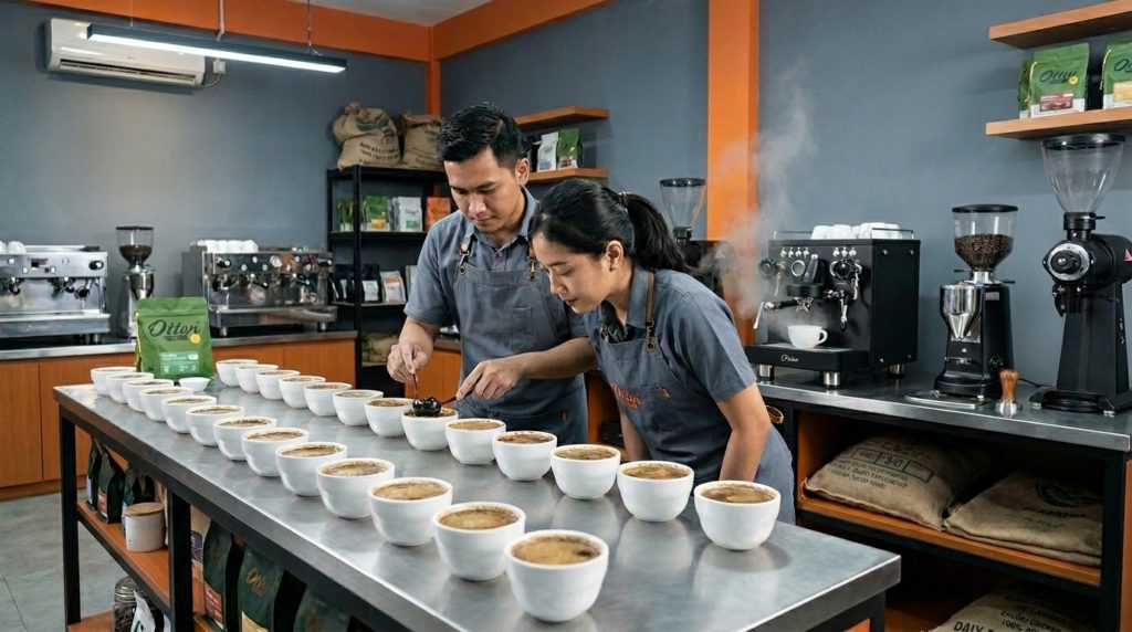 belajar cupping kelas tasting