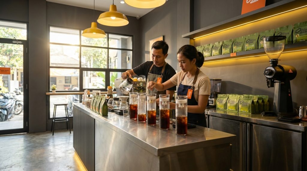 cold brew coffee untuk di cafe