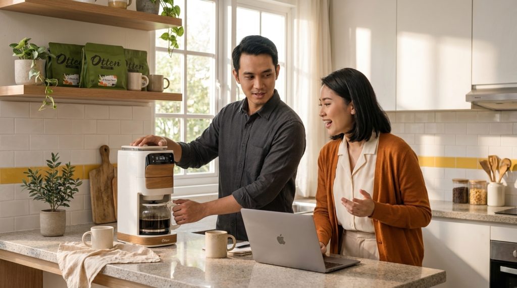 kopi untuk wfh dengan mesin kopi otten