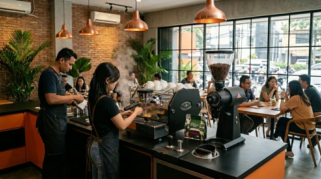 cafe dengan la marzocco gs3 av