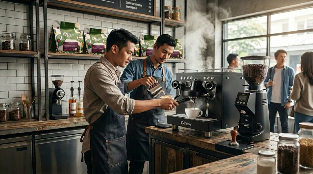 mesin espresso affordable coffee shop otten castro