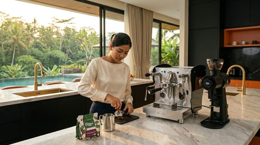 mesin kopi orchestralle nota dan grinder mahlkonig ek omnia di bali