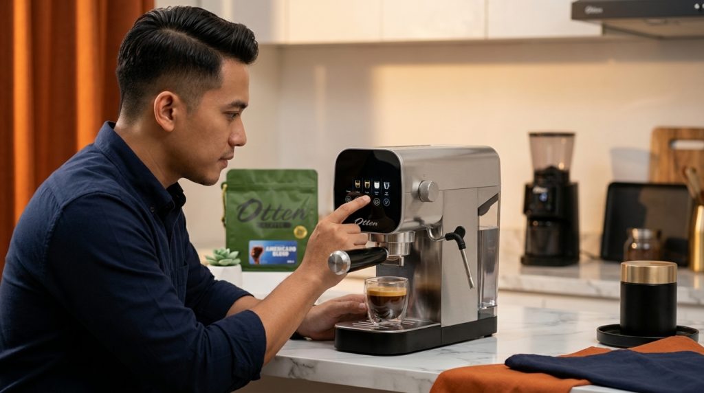 otten noir membuat espresso