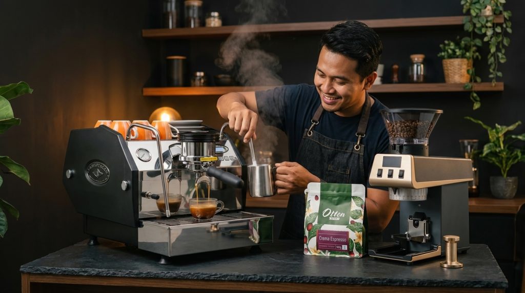 steam milk dengan la marzocco gs3 av