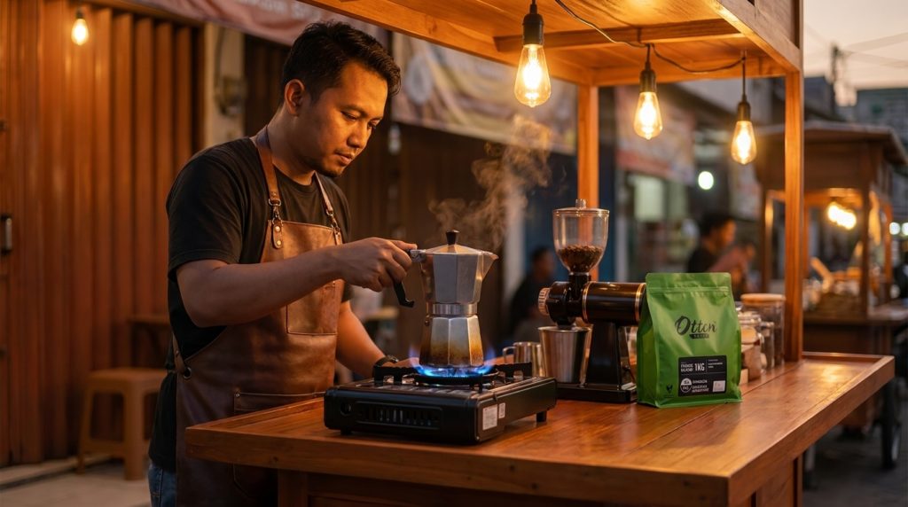 kopi 70 30 blend untuk mokapot