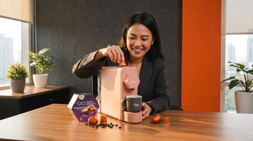 kopi praktis di kantor dengan opresso