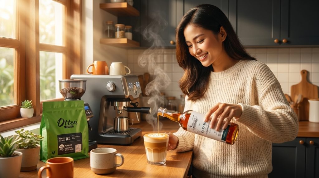 premium syrup caramel house blend 70 30
